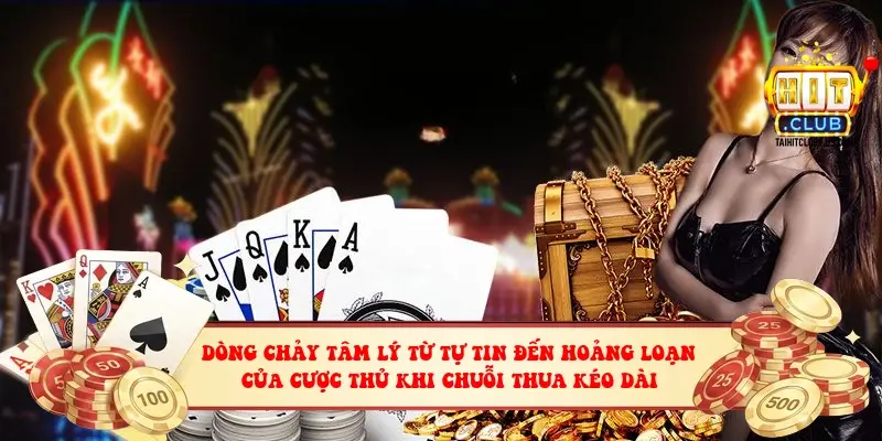 Dòng chảy tâm lý từ tự tin đến hoảng loạn của cược thủ khi chuỗi thua kéo dài