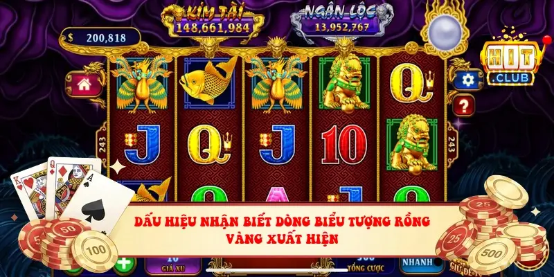 Dấu hiệu nhận biết dòng biểu tượng rồng vàng xuất hiện